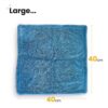 Blue 1200 GSM Twisted Loop Microfiber Drying Towel